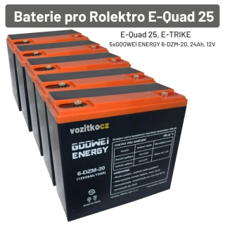  Baterie pro Rolektro E-Quad 25